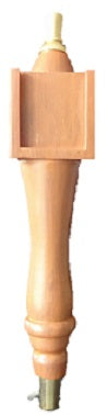 $9.99 value Classic Beer/Wine/Cider Tap Handle Light Grain Pub 12” w/Label Holder (Item #113694) Final five cases!
