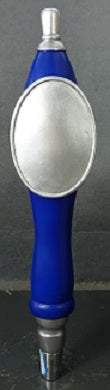 Only 8 cases remain! $8.99 value Tap Handle Pub Classic Oval Shield 12” Regal Blue (Item #110882B)